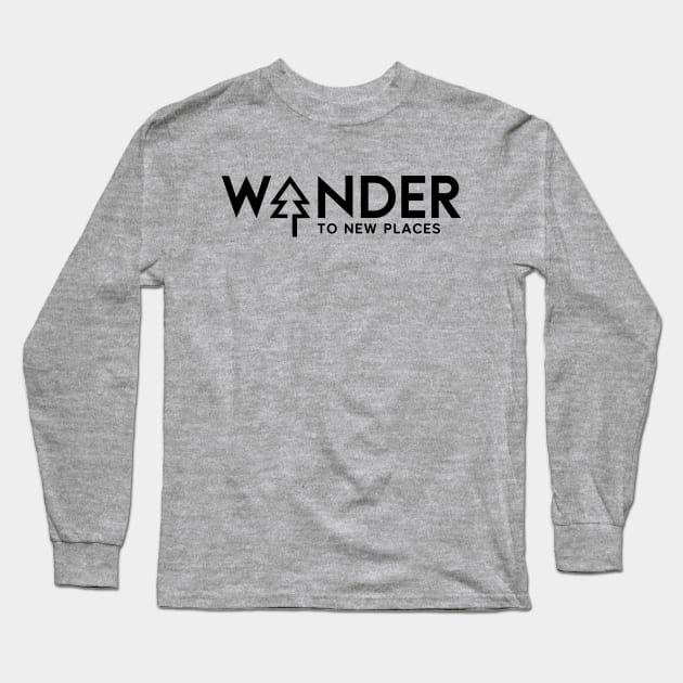 Wanderlust Long Sleeve T-Shirt by RainShineDesign